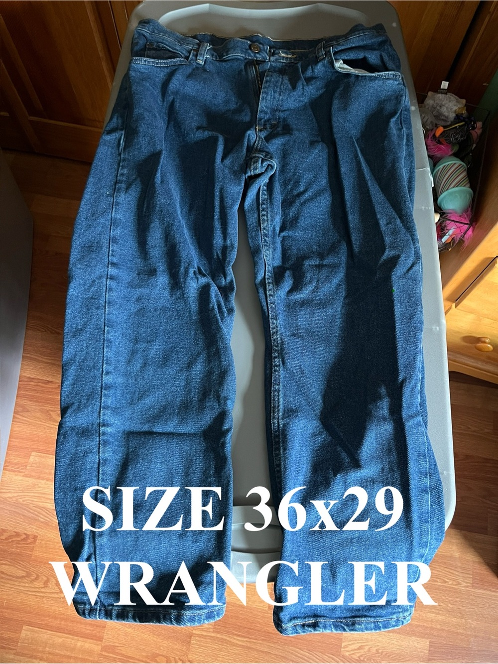 Wrangler Men’s Blue Relaxed Fit Jeans